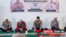Kapolres Bitung AKBP Arie Sulistyo Nugroho, S.H., S.I.K., M.H., bersama jajaran saat pelaksanaan Maulid Nabi Muhammad SAW. (Dok. Istimewa)
