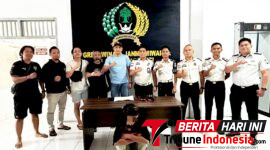 ‎Kepala Satuan Keamanan Lapas Kelas IIB Bitung, Rolando F.V. Buntuang, bersama Petugas Lapas beserta APH. (Dok. Istimewa)