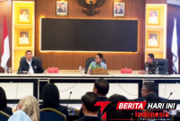 Walikota Bitung, Hengky Honandar, S.E, saat hadir dalam kegiatan Visitasi Kepemimpinan Nasional (VKN) Pelatihan Kepemimpinan Nasional (PKN) Tingkat II Angkatan XXIII BPSDMD Provinsi Sulawesi Utara Tahun 2026. (Ft. talia)