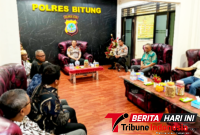 Kapolres Bitung AKBP Arie Sulistyo Nugroho, S.I.K., M.H., Saat Audiensi bersama pengurus Kerukunan Keluarga Jawa (KKJ) Satya Bhakti Kota Bitung. (Dok. Istimewa)