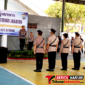 Kapolres Bitung, AKBP Arie Sulistyo Nugroho, S.I.K., M.H., Saat Memimpin Upacara Sertijab. (Ft. talia)