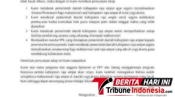 IPMARAM Desak Pemda Raja Ampat Segera Wujudkan Asrama Permanen di Yogyakarta