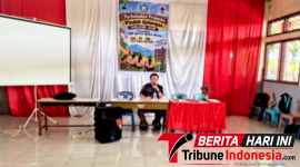 ‎Kepala Dinas Kominfo Kota Bitung, Altin Abraham Tumengkol, S.IP., M.Si., saat memberikan pemaparan Di hadapan puluhan jajaran Pramuka Penegak Gugus Depan (Gudep) 04.289-04.290, (Dok. Istimewa)