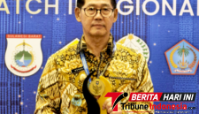 Walikota Bitung Hengky Honandar, S.E, Saat menerima Penghargaan Terbaik III dalam program Apresiasi Pemerintah Daerah Berprestasi 2026 Batch II. di Makassar (Dok. Istimewa)