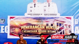 Kasi Intelijen Kejari Bitung, Justisi Wagiu, S.H., M.H., Saat menjadi Narasumber Utama di kegiatan penerangan dan sosialisasi hukum Aertembaga. (Dok. Istimewa)
