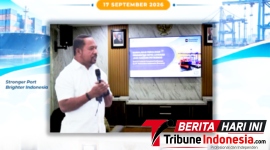 GM Pelindo, James David Hukom saat memimpin kegiatan sosialisasi terkait peralihan penerbitan Nota Layanan Jasa Barang Petikemas. (Dok. Istimewa)