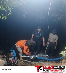 Kepala BPBD Raja Ampat, Guntur Tamima, bersama Wakapolres Raja Ampat AKP Muhudi, SH, bersama Tim di lapangan. Minggu 27/9/2026.Pukul 21.41 menit WIT.