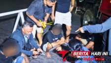 Tim Opsnal Satuan Reserse Narkoba Polres Bitung Saat mengamankan 2 Terduga Pelaku di Term. Tangkoko. (ft. Istimewa)
