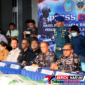 Dankodaeral VIII Laksda TNI Dery Triesananto Suhendi, S.E., M.Tr.Opsla., saat pimpin konferensi pers di Joglo Mako Kodaeral VIII, Manado. (Dok. Istimewa)