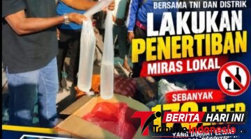 Bongkar Peredaran Miras Antarpulau! 170 Liter Miras Lokal Ditemukan di Kapal Perintis Misool