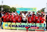 Tim PS Manado U-13, Dengan Kemenangan Telak 7-0, saat Berada di Lapangan hijau. (ft. raf)