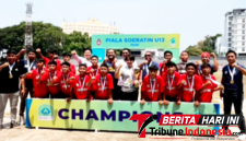 Tim PS Manado U-13, Dengan Kemenangan Telak 7-0, saat Berada di Lapangan hijau. (ft. raf)