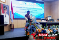 Setda Bitung, Ir. Ignatius Rudy Theno, S.T., M.T., M.A.P., Saat memberikan Sambutan Mewakili Walikota Bitung, Hengky Honandar, S.E., (ft. talia)