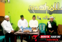 Wawali Randito Maringka, S.Sos. bersama Kapolres Bitung, AKBP Arie Sulistyo Nugroho, S.I.K., S.H., M.H., di penutupan Arbain Maulid Nabi Muhammad SAW. (ft. talia)