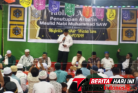 Kapolres Bitung, AKBP Arie Sulistyo Nugroho, S.I.K., S.H., M.H., Saat memberikan Penyampaian di Tabligh Akbar Al Haudh. (ft. talia)