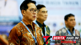 Wali Kota Bitung, Hengky Honandar, S.E., saat menghadiri Rapat Umum Pemegang Saham (RUPS) Luar Biasa PT Bank Pembangunan Daerah Sulawesi Utara Gorontalo (Bank SulutGo). (ft. Kabag. Protokol).