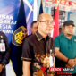 Kepala Kantor Kementerian  Hukum Sulawesi Utara, Alex Cosmas Pinem, S.H., M.Si., Saat memberikan keterangan pers di kegiatan Verifikasi Faktual Kewarganegaraan Warga Keturunan Filipina di Bitung. (ft. talia)
